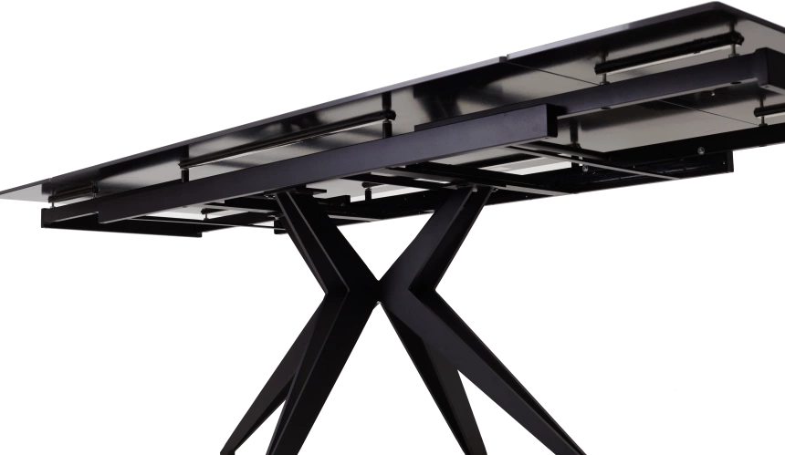 Кухонный стол Forio 160, Matt Black Marble Solid Ceramic, Black