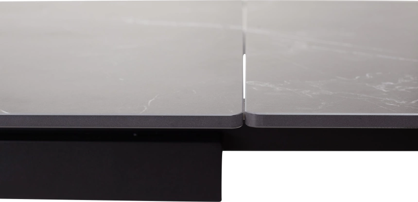 Кухонный стол Forio 160, Matt Black Marble Solid Ceramic, Black