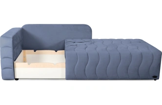 Диван-кровать Орион, левый, мора деним