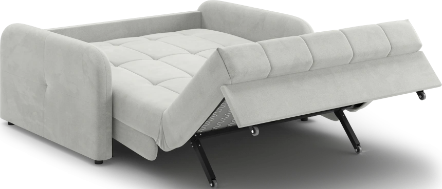 Диван прямой Гаспар 140, модель 045, Happy 900 (светло-серый)