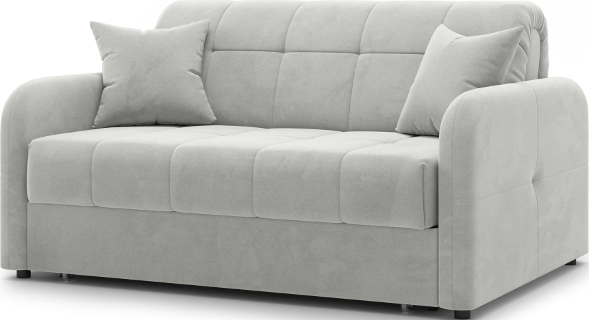 Диван прямой Гаспар 140, модель 045, Happy 900 (светло-серый)