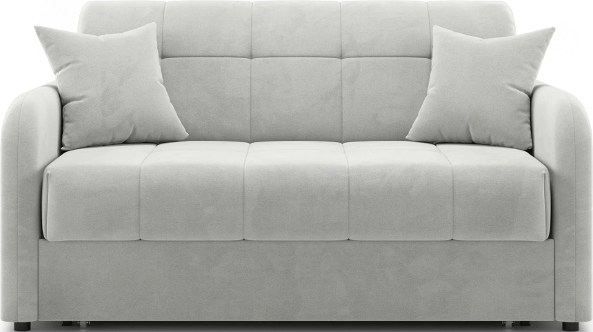 Диван прямой Гаспар 140, модель 045, Happy 900 (светло-серый)