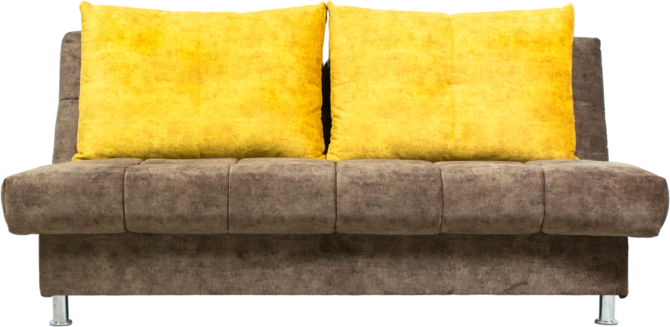 Диван прямой Финка 3, Fresca yellow, Fresca chocolate
