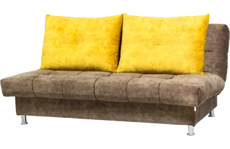 Диван прямой Финка 3, Fresca yellow, Fresca chocolate