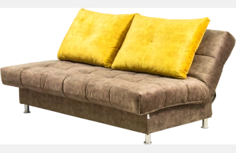 Диван прямой Финка 3, Fresca yellow, Fresca chocolate