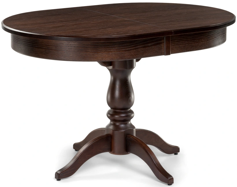 Кухонный раздвижной стол Сайрус, 120(160)х84х76, орех темный