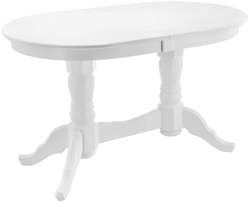 Кухонный обеденный раздвижной стол Деон, 130(165)x80x79, белый