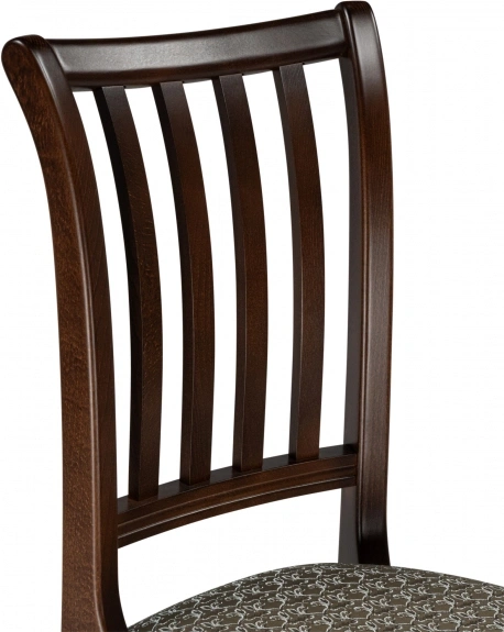 Деревянный стул Фрезино, лоди карамель / орех темный