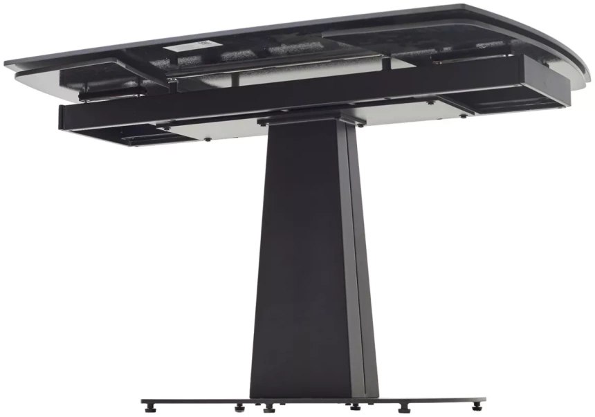 Кухонный раздвижной стол Balde 120, Matt Black Marble Solid Ceramic, Black