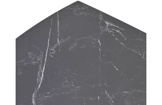 Кухонный раздвижной стол Balde 120, Matt Black Marble Solid Ceramic, Black