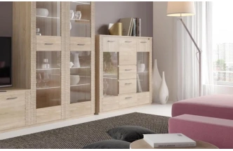 Комод Элана, с баром, дуб сонома