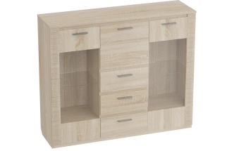 Комод Элана, с баром, дуб сонома