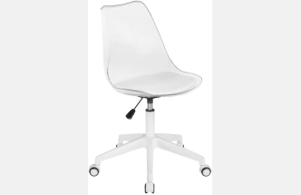Компьютерное кресло Kolin, с подушкой, clear / white