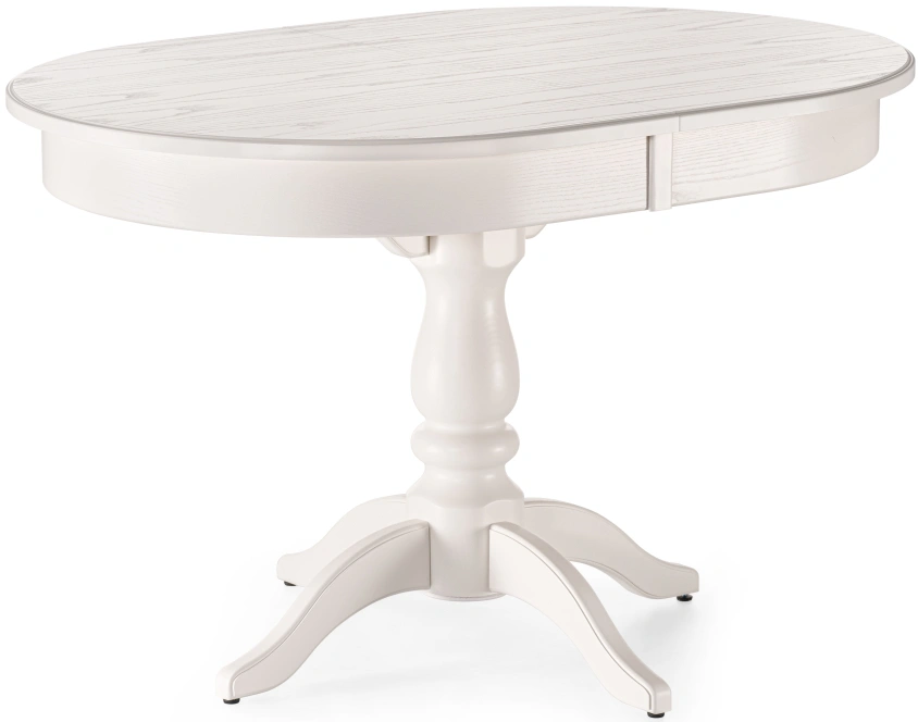 Кухонный раздвижной стол Сайрус, 120(160)х84х76, молочный