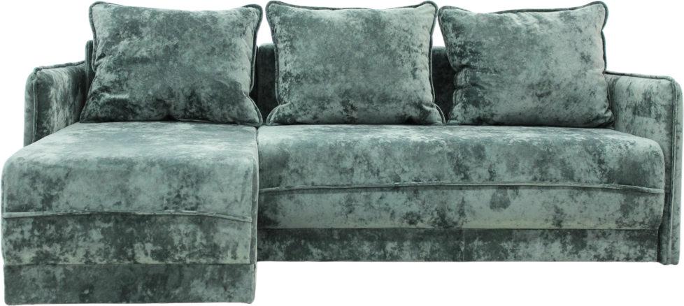Диван угловой Оскар, Плюш Дасти Грин
