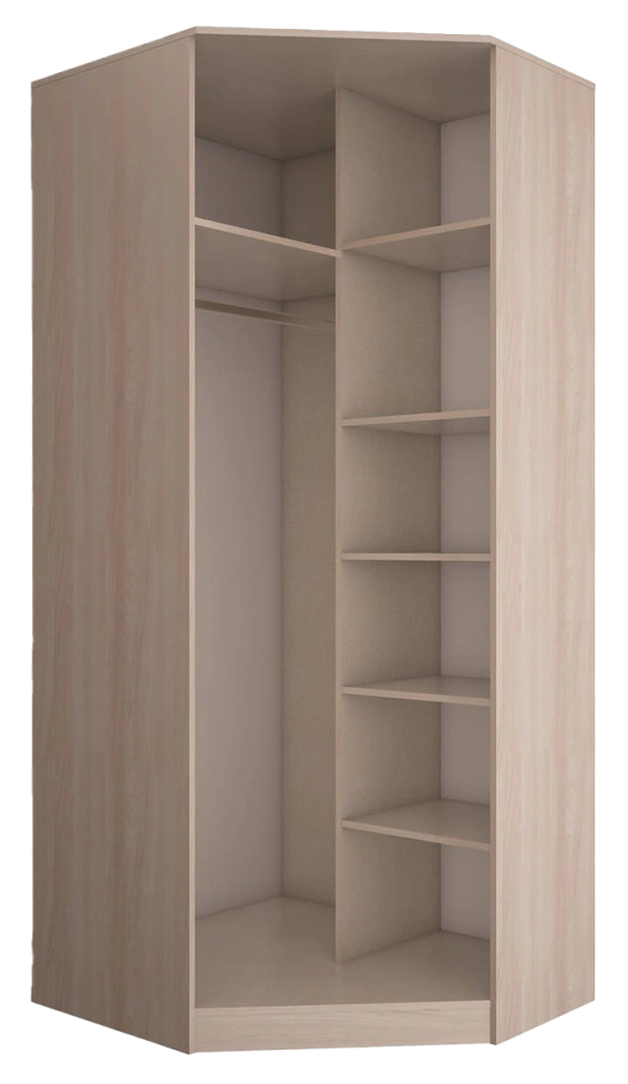 Шкаф Орион, Ясень шимо светлый/Лён, угловой правый