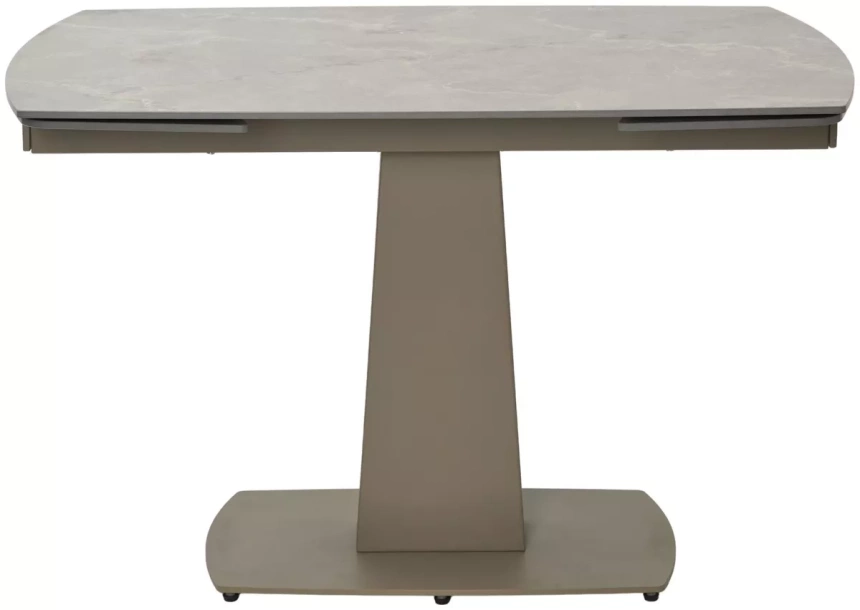 Кухонный раздвижной стол Balde 120, Matt Latte Stone Solid Ceramic, Taupe