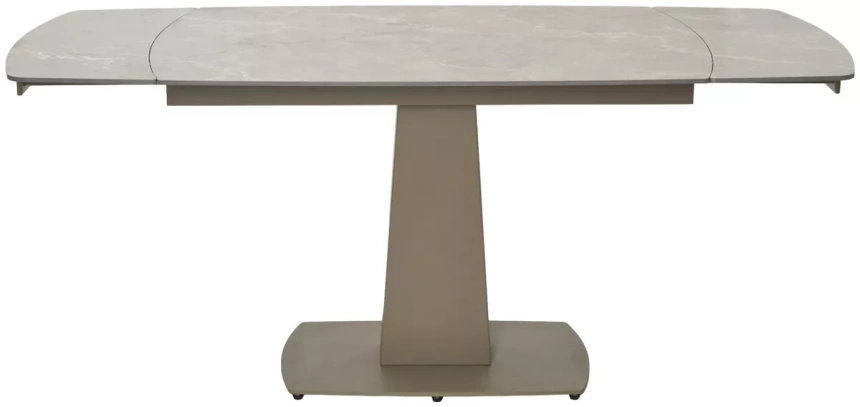Кухонный раздвижной стол Balde 120, Matt Latte Stone Solid Ceramic, Taupe