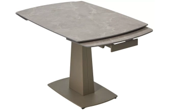 Кухонный раздвижной стол Balde 120, Matt Latte Stone Solid Ceramic, Taupe