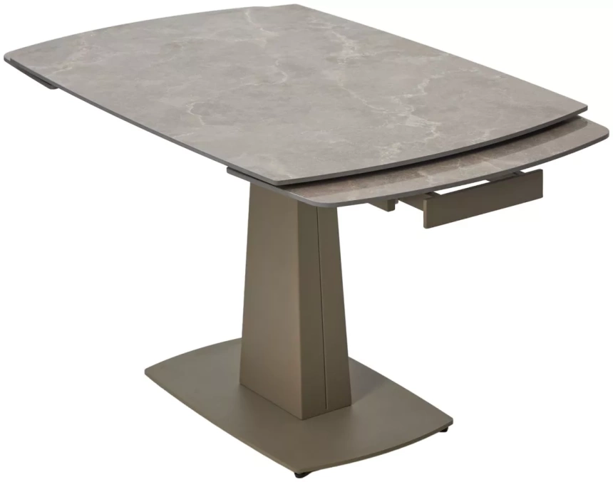 Кухонный раздвижной стол Balde 120, Matt Latte Stone Solid Ceramic, Taupe