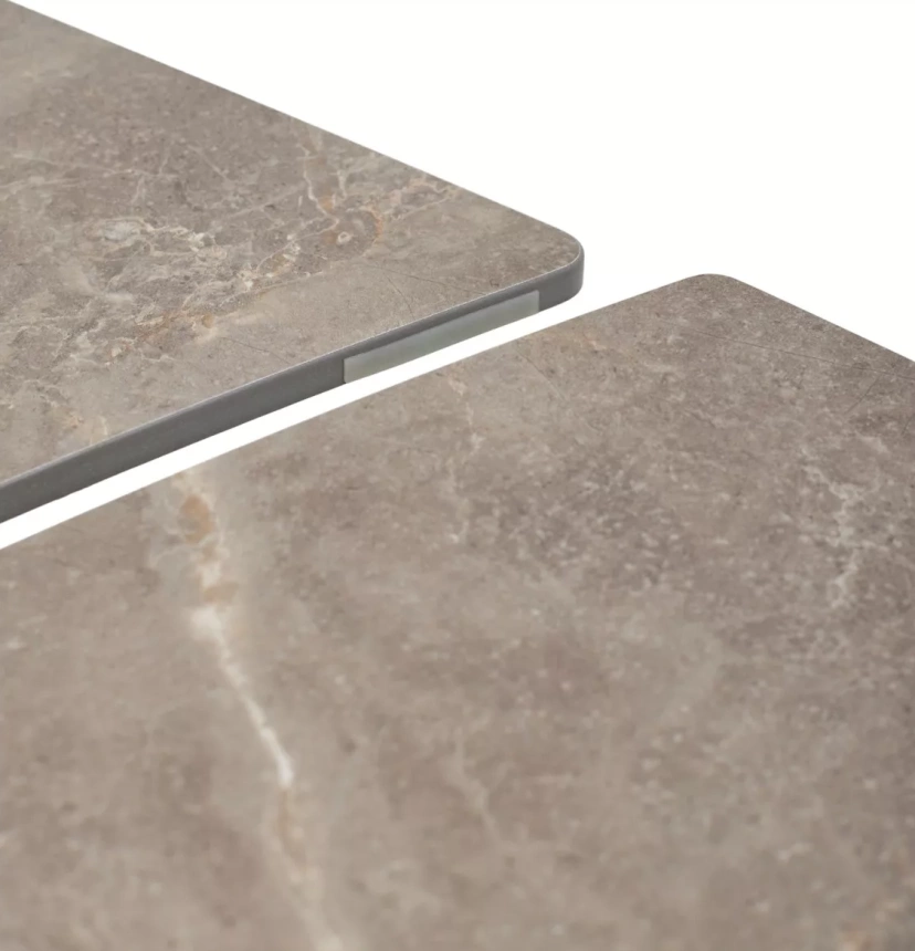 Кухонный раздвижной стол Balde 120, Matt Latte Stone Solid Ceramic, Taupe