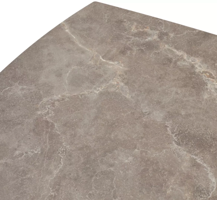 Кухонный раздвижной стол Balde 120, Matt Latte Stone Solid Ceramic, Taupe
