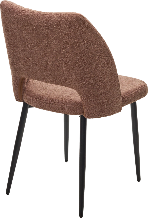 Стул London, мягкий, UF995-05 карамельный, букле, черный каркас 