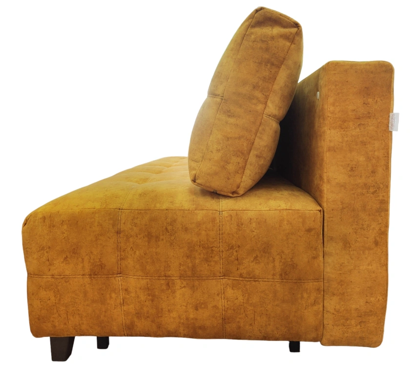 Диван прямой Бали 4 без боковин, Fresca yellow