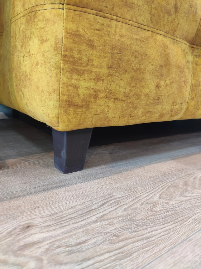 Диван прямой Бали 4 без боковин, Fresca yellow