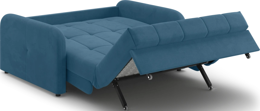 Диван прямой Гаспар 140, модель 045, Happy 792 (голубой)