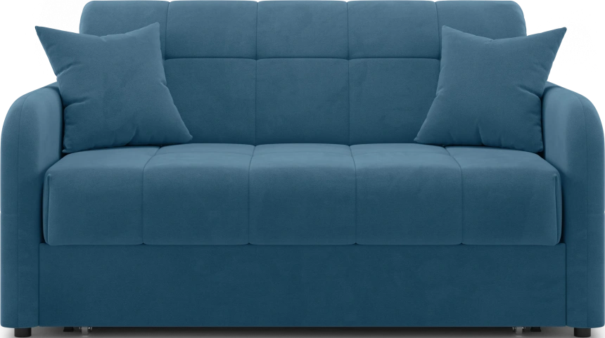 Диван прямой Гаспар 140, модель 045, Happy 792 (голубой)