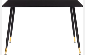 Кухонный стол Bianka, 120x76, МДФ, черный, каркас черный 
