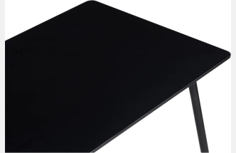 Кухонный стол Bianka, 120x76, МДФ, черный, каркас черный 