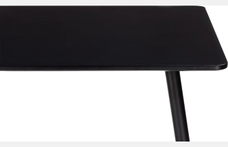 Кухонный стол Bianka, 120x76, МДФ, черный, каркас черный 