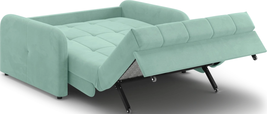 Диван прямой Гаспар 140, модель 045, Happy 690 (зелёный)