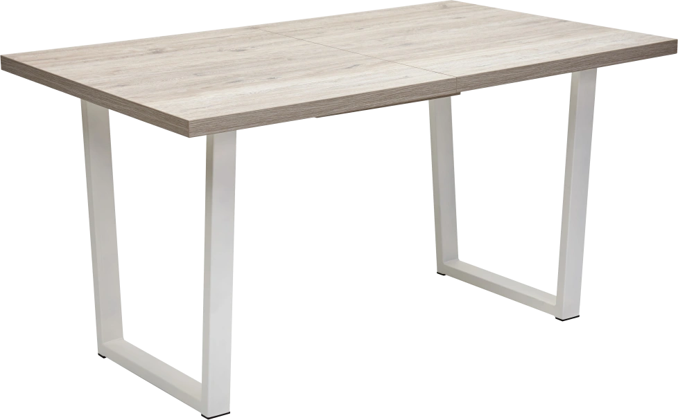 Кухонный стол раздвижной Лофт 160, Дуб Анкона, Белый