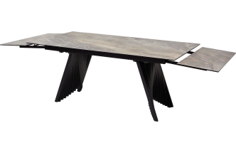 Кухонный стол раздвижной Ivar 180, Marbles KL-80 Серый мрамор, итальянская керамика
