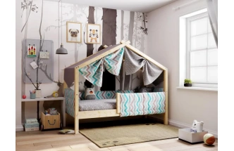 Кровать-домик детская Ассоль, 70*160, прозрачный