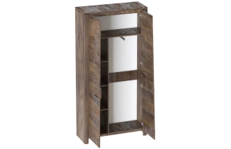 Шкаф двухдверный Мальта, 105x39.5x211, распашной с полками, таксония