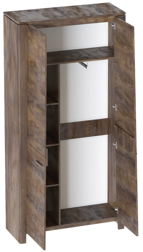 Шкаф двухдверный Мальта, 105x39.5x211, распашной с полками, таксония