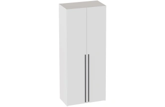 Шкаф двухдверный Ренн, распашной с полками, белый аляска WML 