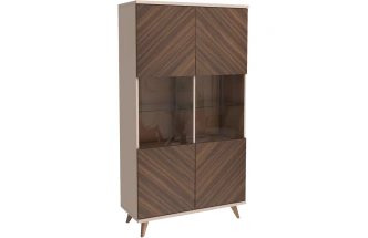 Гостиная модульная Хармони 1, Бежевый / Древесный