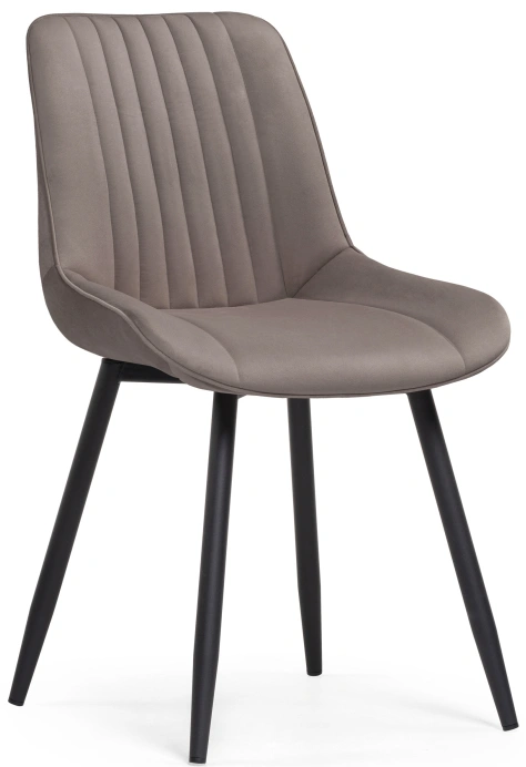 Стул Седа, мягкий, велюр латте / черный