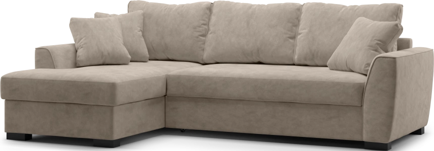 Диван угловой Като, модель 033, Germes Beige (бежевый)