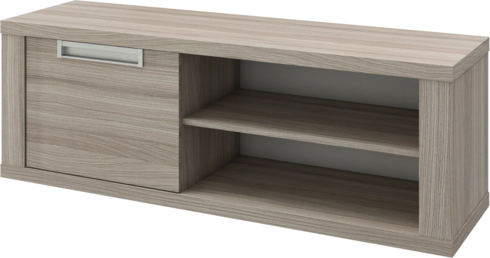 Тумба под ТВ Честерфилд, с полками, Шорвуд