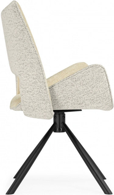 Стул на металлокаркасе Balaton 360, крутящийся, бежевый / черный