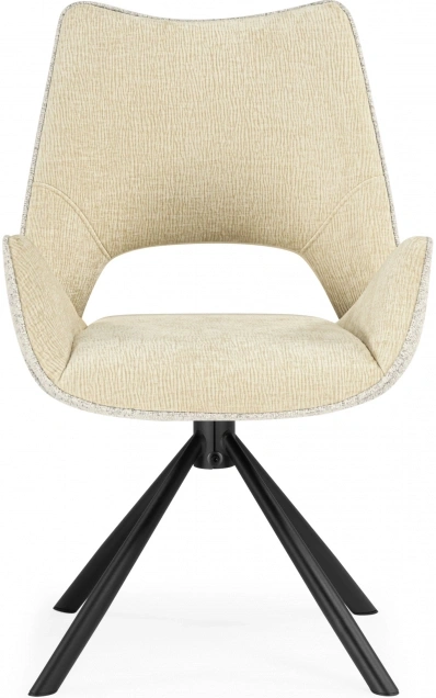 Стул на металлокаркасе Balaton 360, крутящийся, бежевый / черный