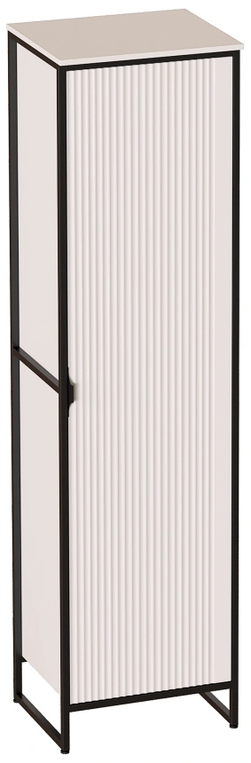 Шкаф однодверный Нора, с полками, персидский жемчуг