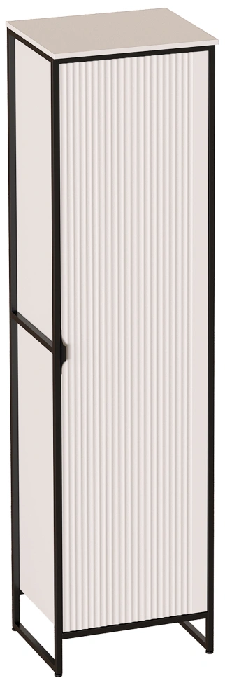 Шкаф однодверный Нора, с полками, персидский жемчуг