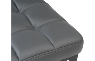 Табурет Байя, кожзам, темно-серый / черный матовый